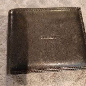 Black leather wallet